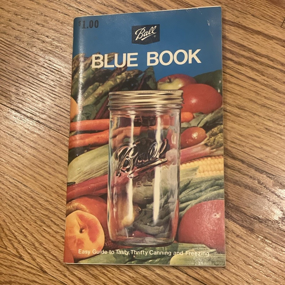 1974 Ball Blue Book Canning Freezing Guide cookbook vintage